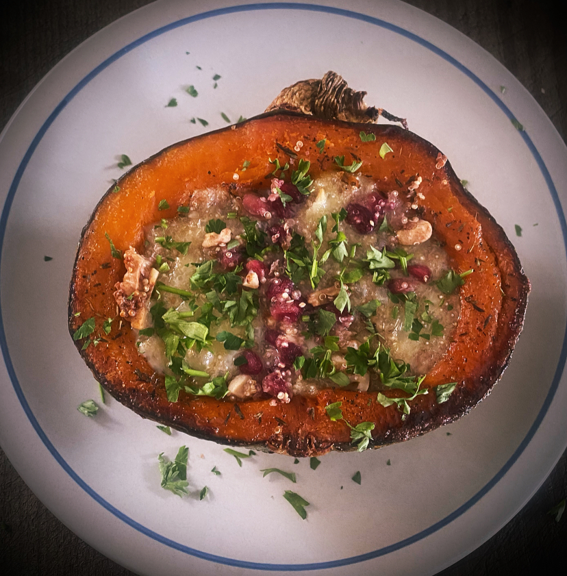 Pomegranate and Brie Stuffed&nbsp;Squash