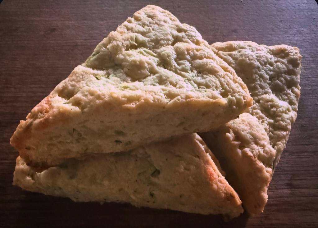 Zucchini Cheddar Scones
