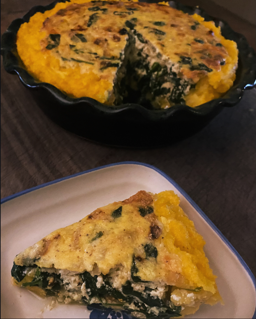 Cornmeal and Spinach&nbsp;Pie