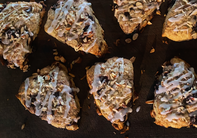 Cherry Almond Scones