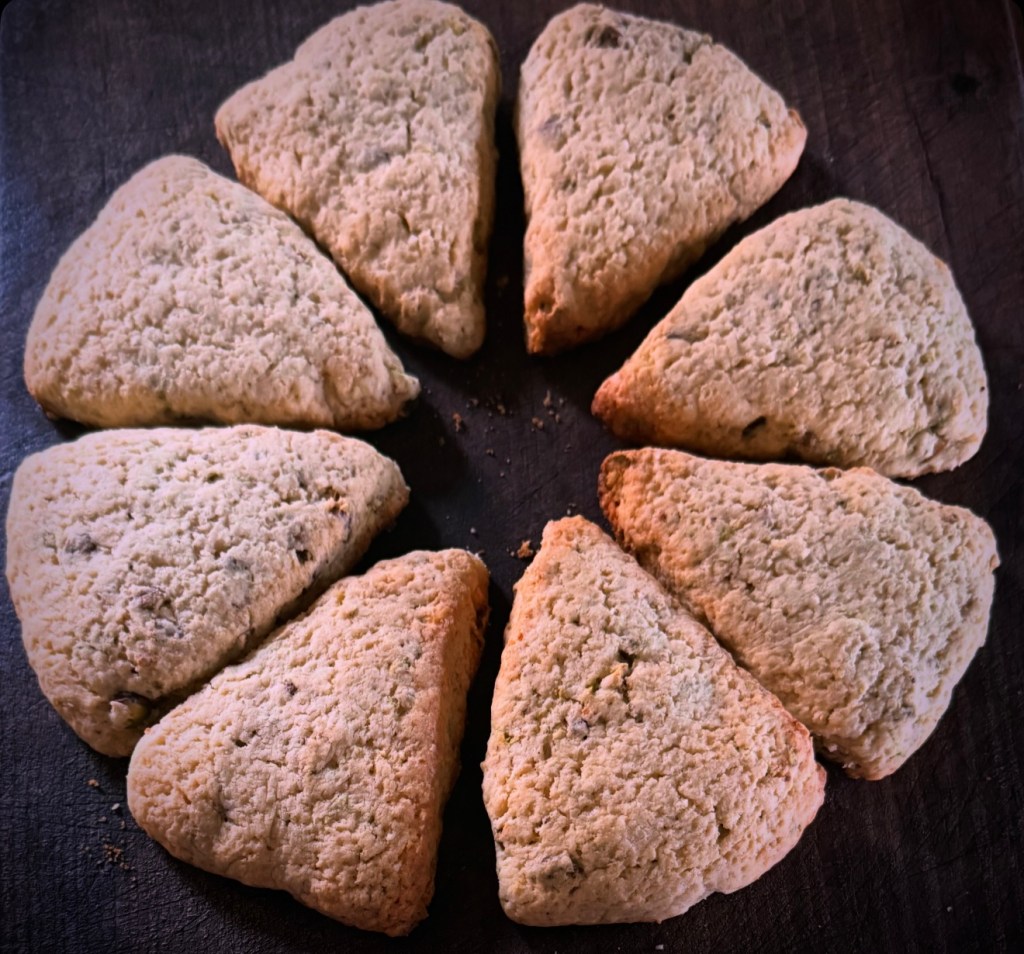 Pistachio and Rose Water&nbsp;Scones
