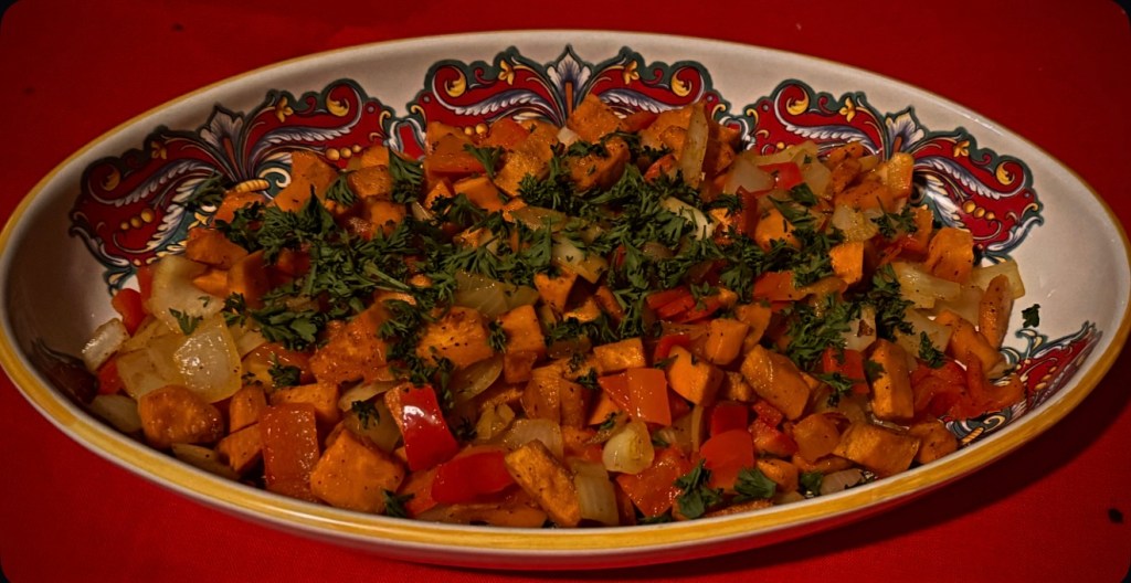 Sweet Potato Hash with Bell Peppers and&nbsp;Onions