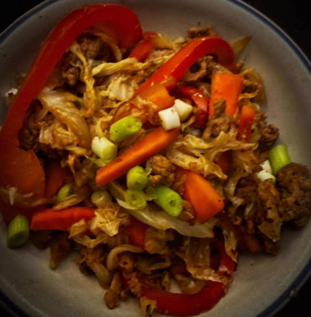 Cabbage Stir-Fry with Ground Turkey and&nbsp;Vegetables