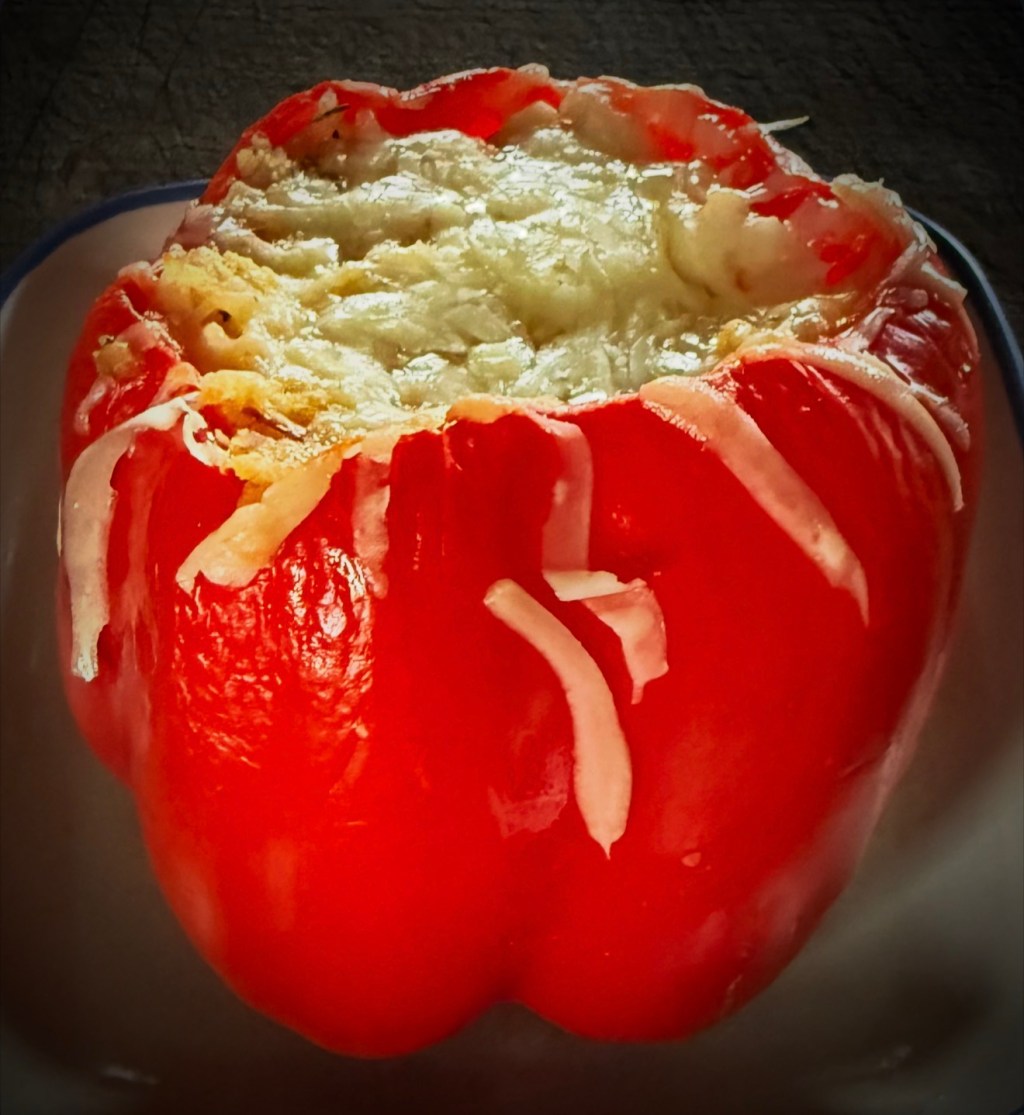 Panko-Stuffed Bell Peppers